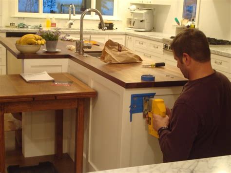 kitchen island electrical box installation